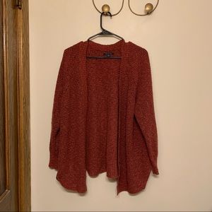 American Eagle Oversized Rust Red Cardigan